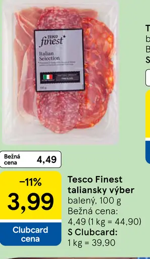 Tesco Finest taliansky výber