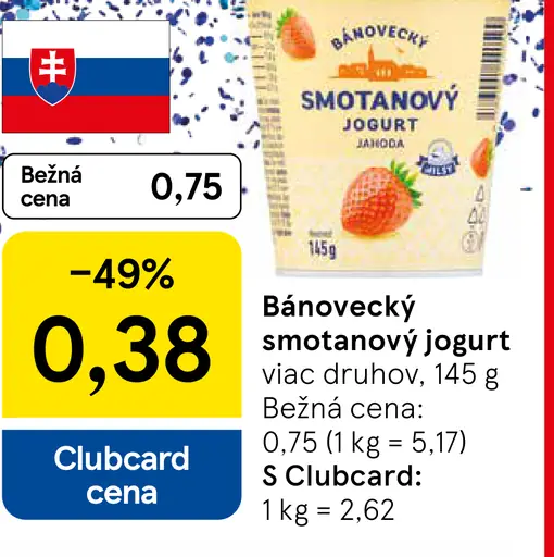 Bánovecký smotanový jogurt