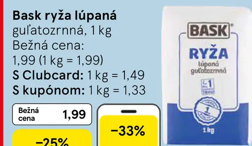Bask Guľatozrnná ryža lúpana