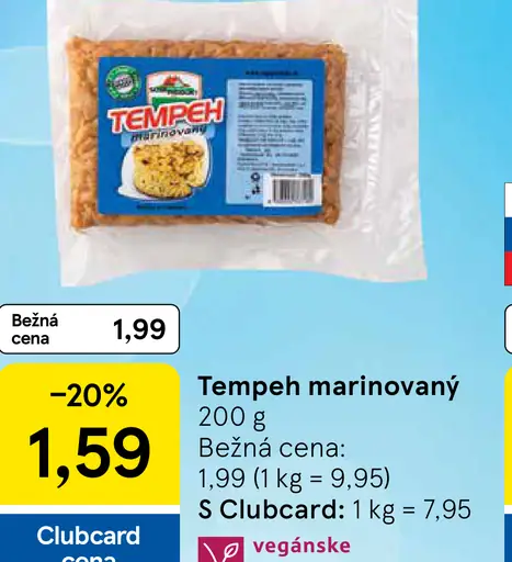 Tempeh marinovaný