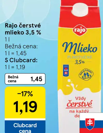 Rajo čerstvé mlieko
