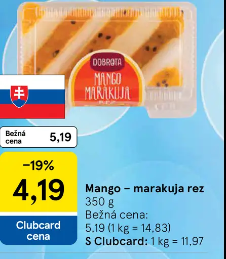 Mango – marakuja rez