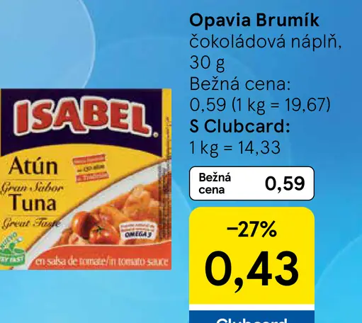 Opavia Brumík čokoládová