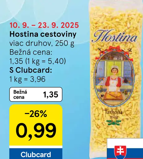 Hostina cestoviny