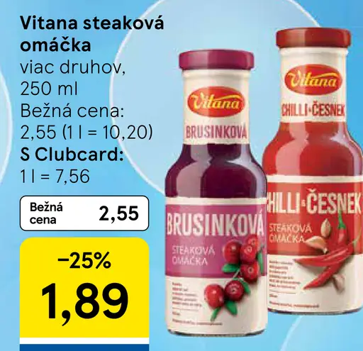 Vitana steaková omáčka