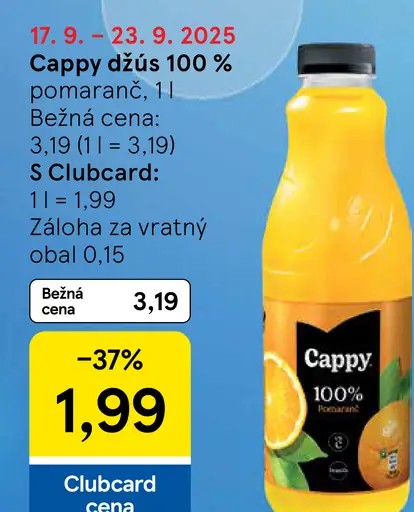 Cappy 100% pomaranč