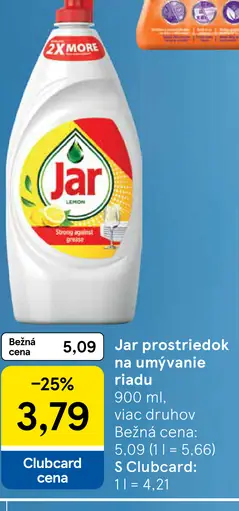 Jar prostriedok na umývanie riadu