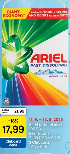Ariel prací prášok