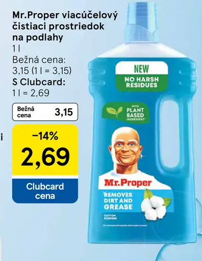 Mr.Proper viaceúčelový čistiaci prostriedok na podlahy