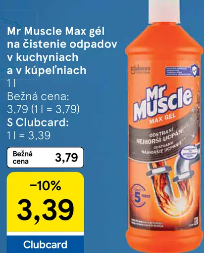Mr. Muscle Max gél na čistenie odpadov