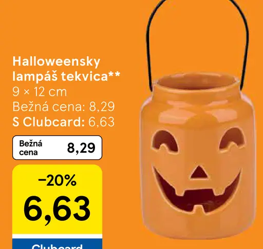Halloweenský lampáš tekvica
