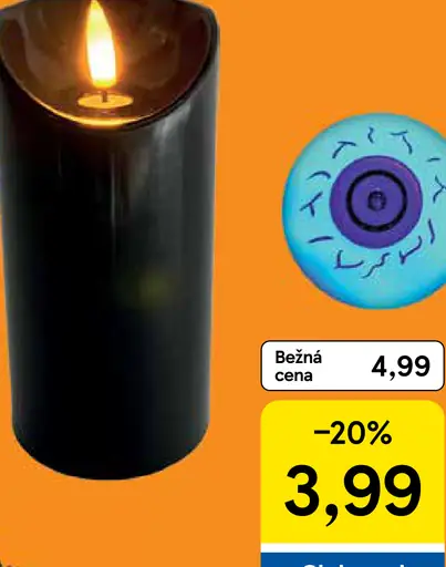 Halloweenska LED sviečka