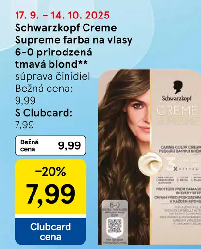Schwarzkopf Creme Supreme farba na vlasy