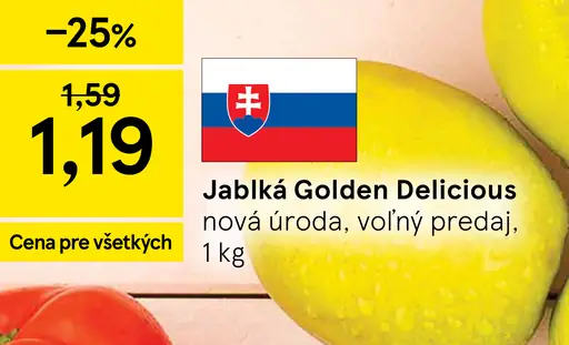 Jablko Golden Delicious