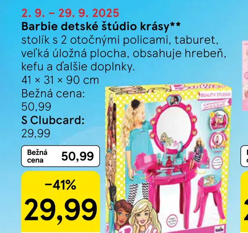 Barbie detské štúdio krásy