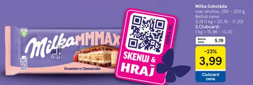 Milka Mliečna čokoláda