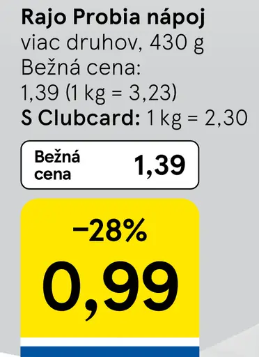 Rajo Probia nápoj