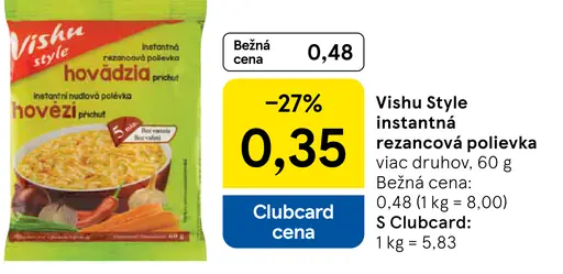 Vishu Style instantná rezancová polievka