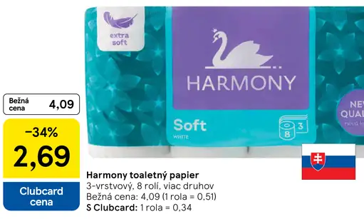 Harmony Toaletný papier