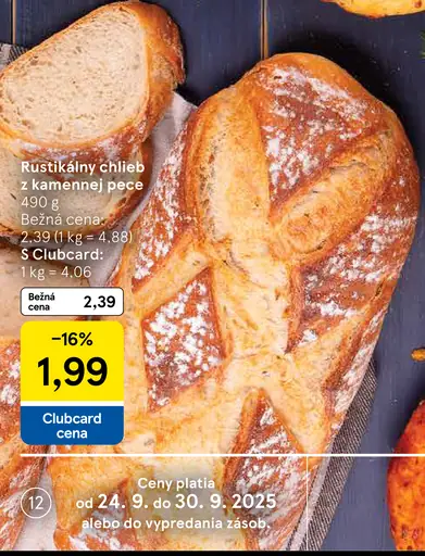 Rustikálny chlieb z kamennej pece