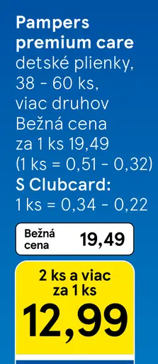 Pampers premium care detské plienky