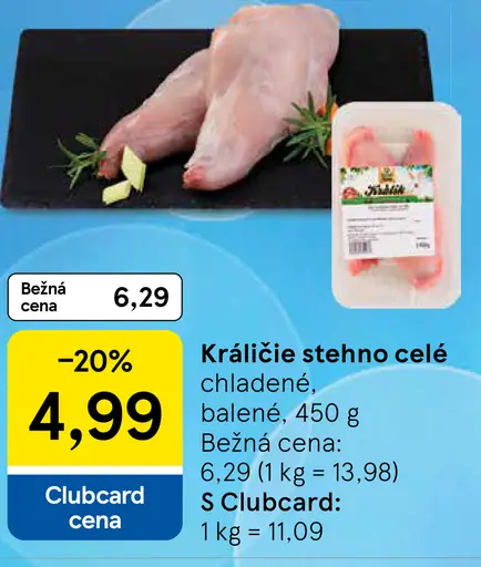 Králičie stehno celé