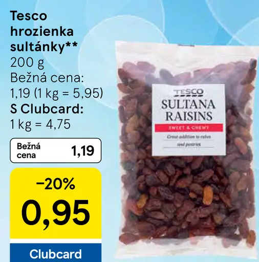 Tesco hrozienka sultánky