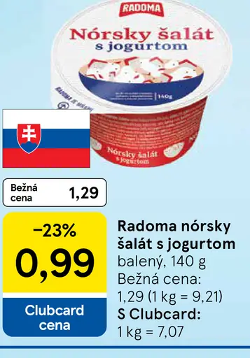 Radoma Nórsky šalát s jogurtom