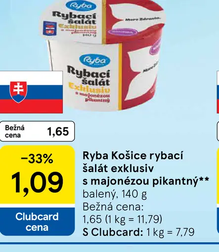 Ryba Košice Rybací šalát exklusiv s majonézou pikantný