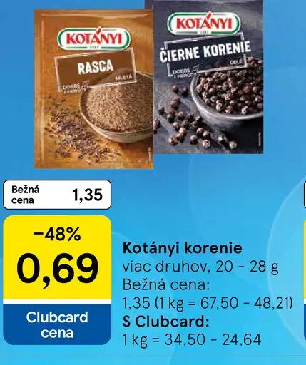 Kotányi Korenie