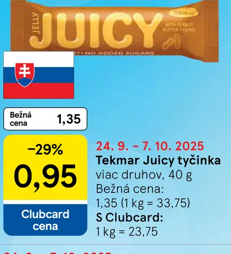 Tekmar Juicy tyčinka
