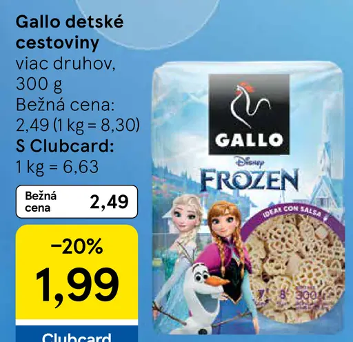 Gallo detské cestoviny