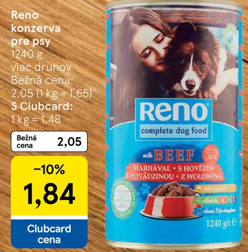 Reno konzerva pre psy