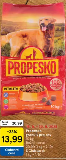Propesko granuly pre psy