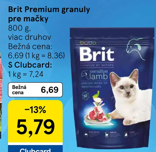 Brit Premium granuly pre mačky