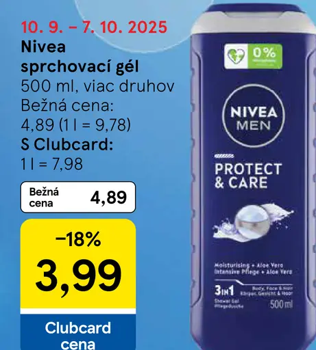 Nivea sprchovací gél