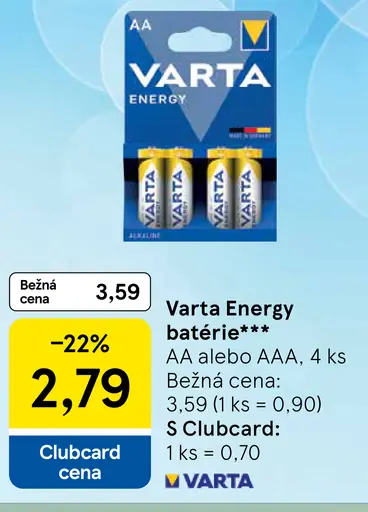 Varta Energy batérie
