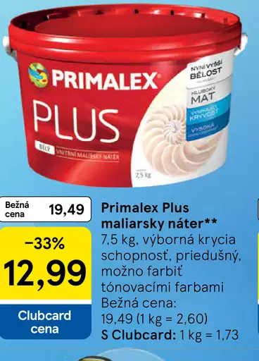 Primalex Plus maliarsky náter