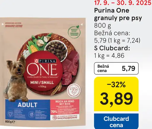 Purina One granuly pre psy