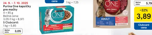 Purina One kapsičky pre mačky