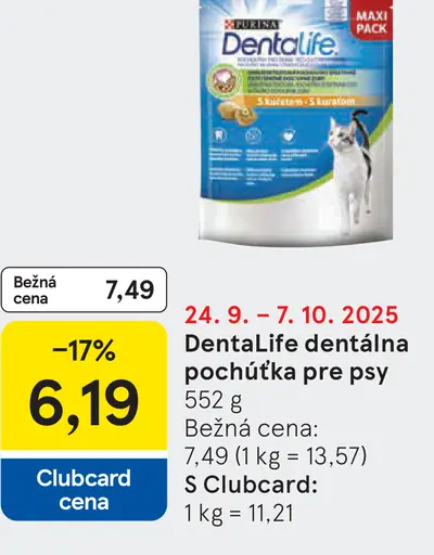 Purina Dentalife pochúťka pre psy
