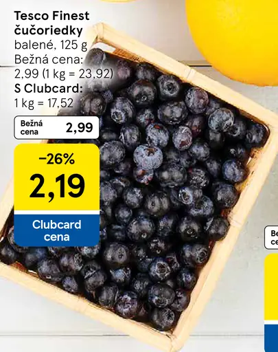 Tesco Finest čučoriedky
