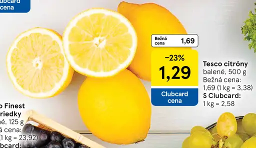 Tesco citróny