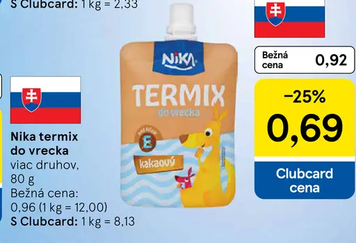 Nika termix do vrecka