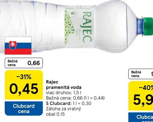 Rajec Pramenitá voda sýtená