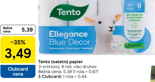 Tento Toaletný Papier Elegance Blue Decor