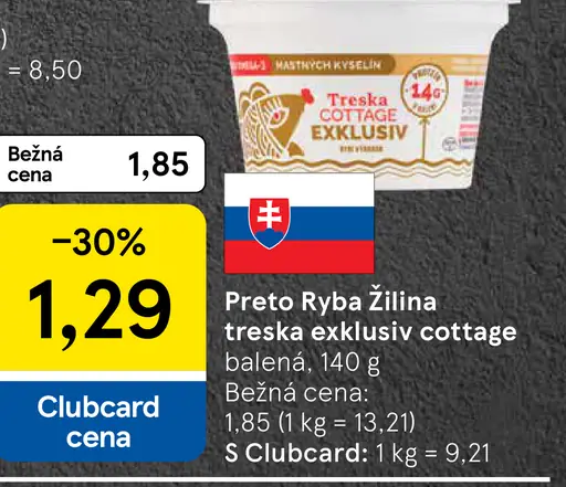 Preto Ryba Žilina treska exkluziv cottage