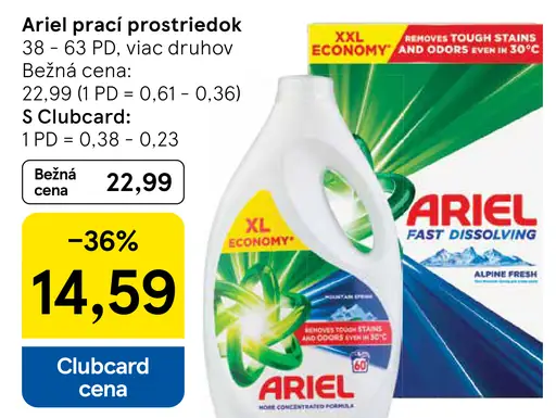 Ariel prací prostriedok