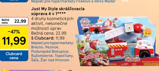 Just My Style skrášľovacia súprava 4 v 1