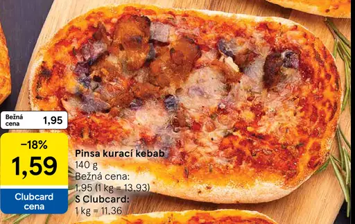 Pinsa kurací kebab